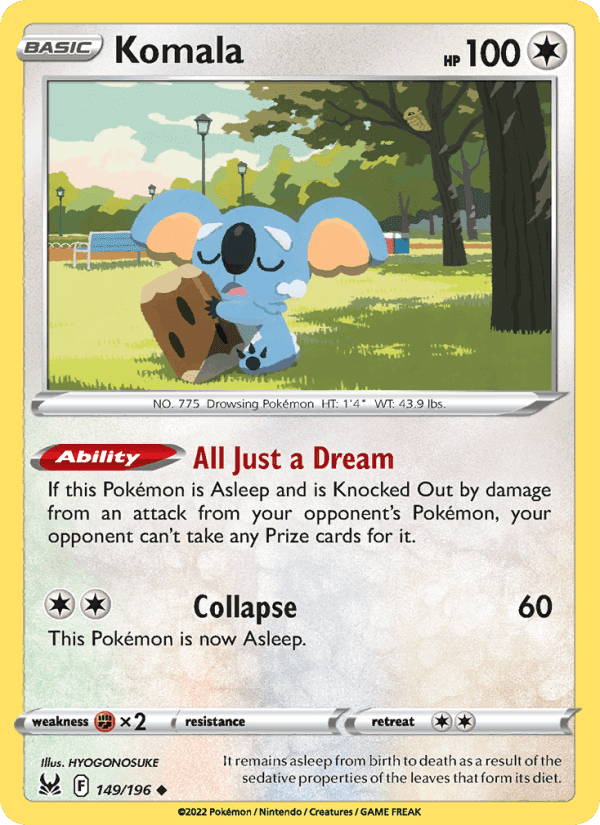 Komala, card 149 from Lost Origin