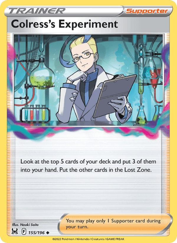 Colress's Experiment, card 155 from Lost Origin