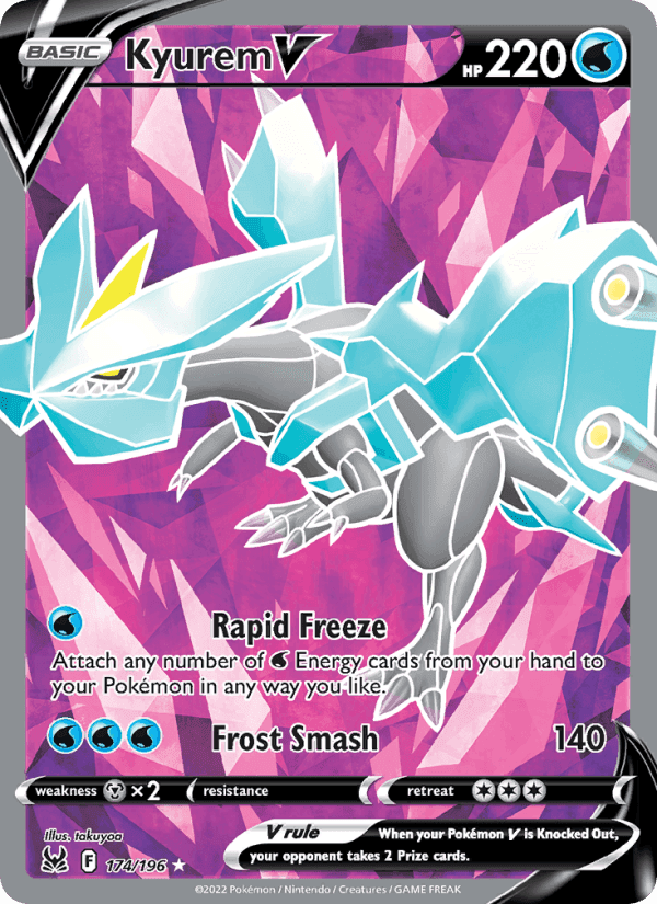 Kyurem V, card 174 from Lost Origin