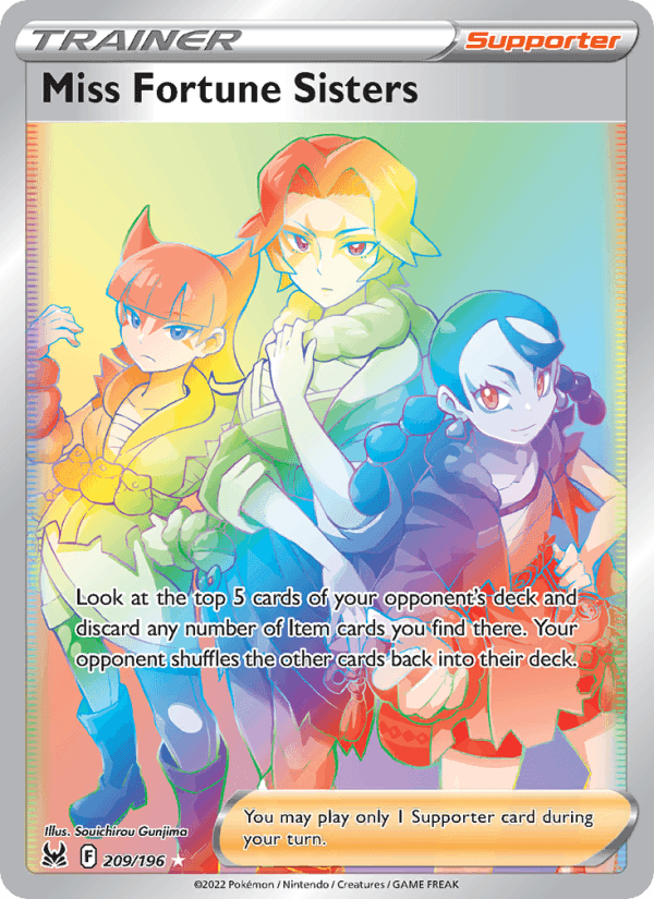 Miss Fortune Sisters, card 209 from Lost Origin
