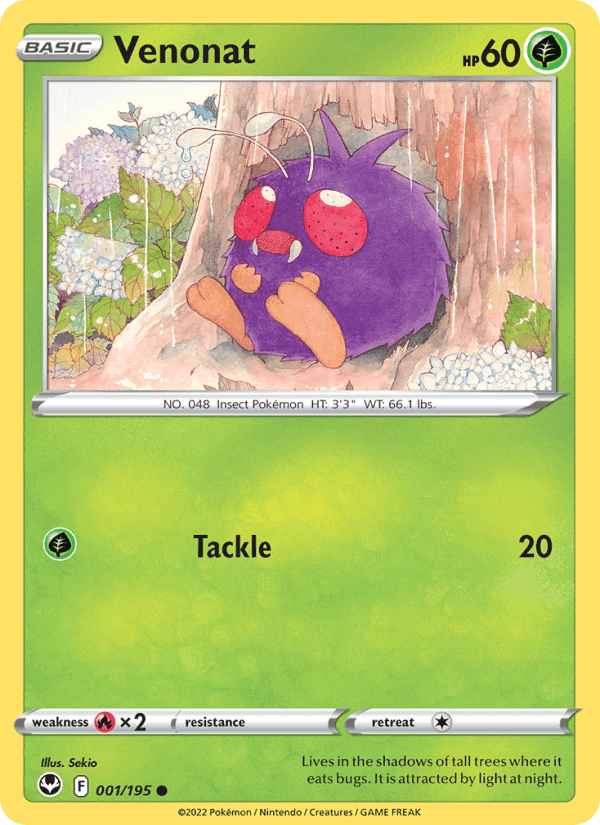 Silver Tempest の 001 番、Venonat