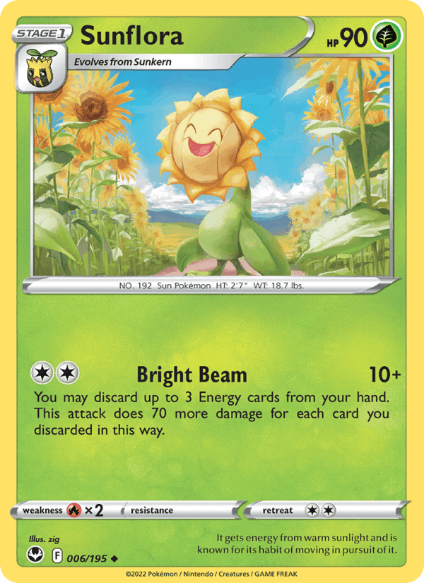 Sunflora, card 006 from Silver Tempest