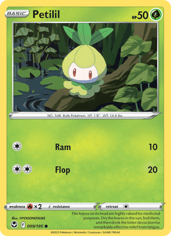 Petilil, card 009 from Silver Tempest