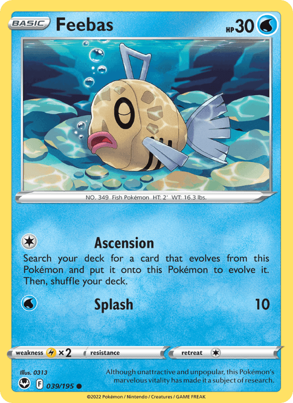 Silver Tempest の 039 番、Feebas