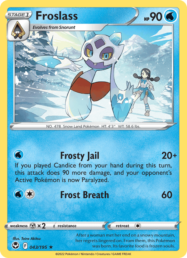 Froslass, carta 043 di Silver Tempest