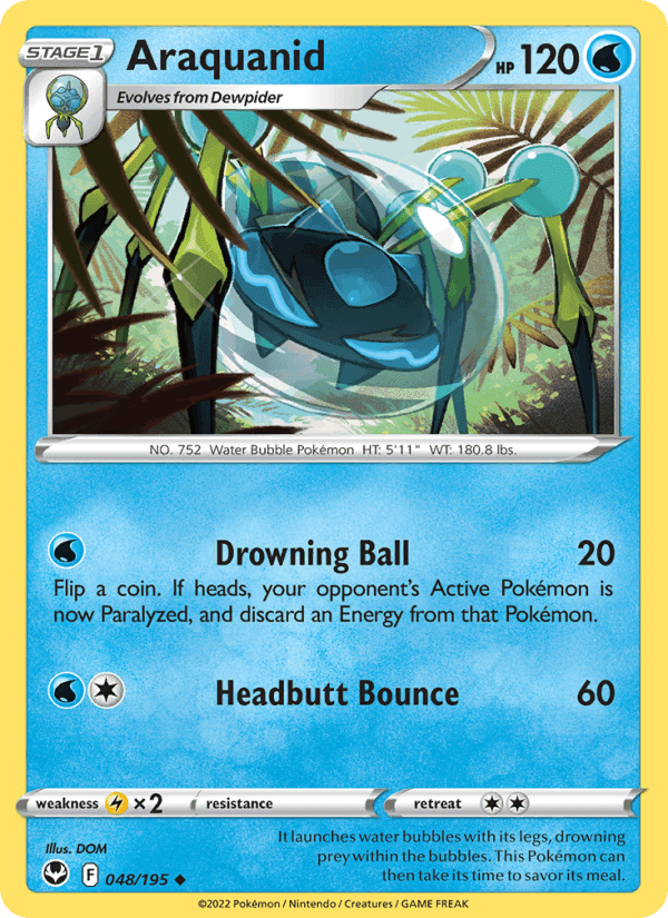 Araquanid, card 048 from Silver Tempest