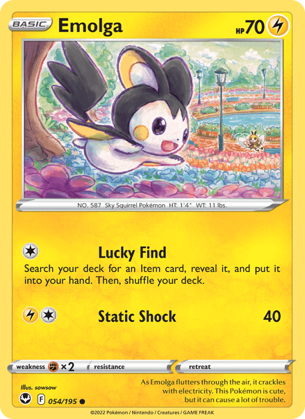 Silver Tempest の 054 番、Emolga