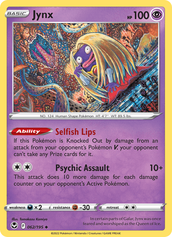 Jynx, card 062 from Silver Tempest