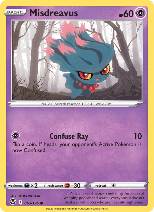 Misdreavus, card 063 from Silver Tempest