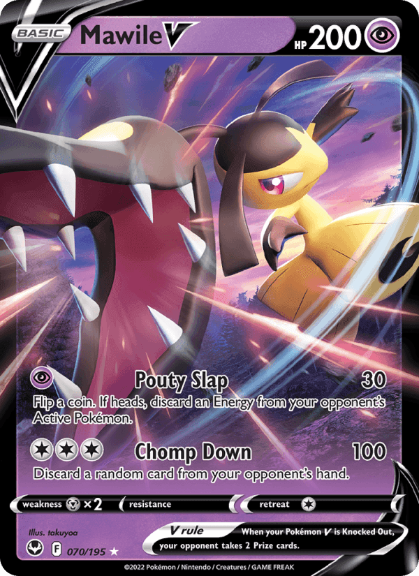 Mawile V, card 070 from Silver Tempest