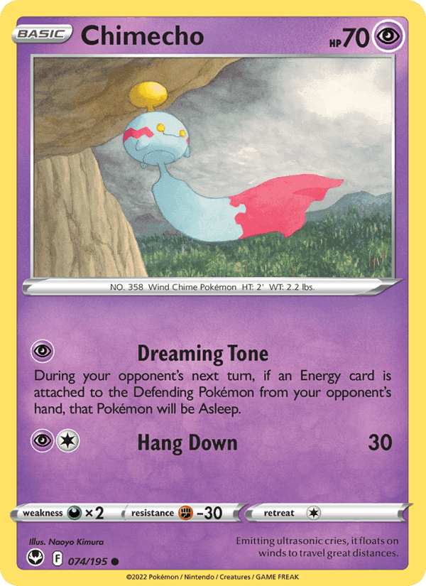 Chimecho, card 074 from Silver Tempest