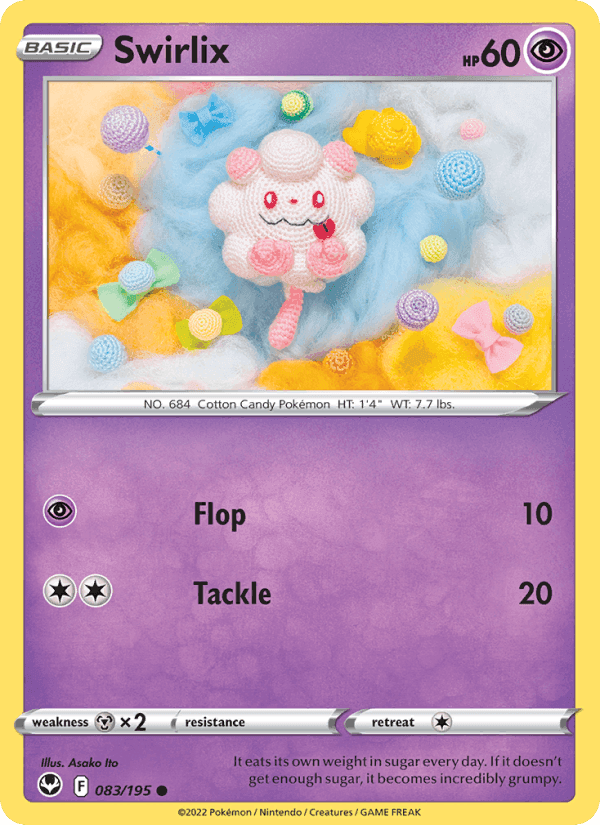 Swirlix, card 083 from Silver Tempest