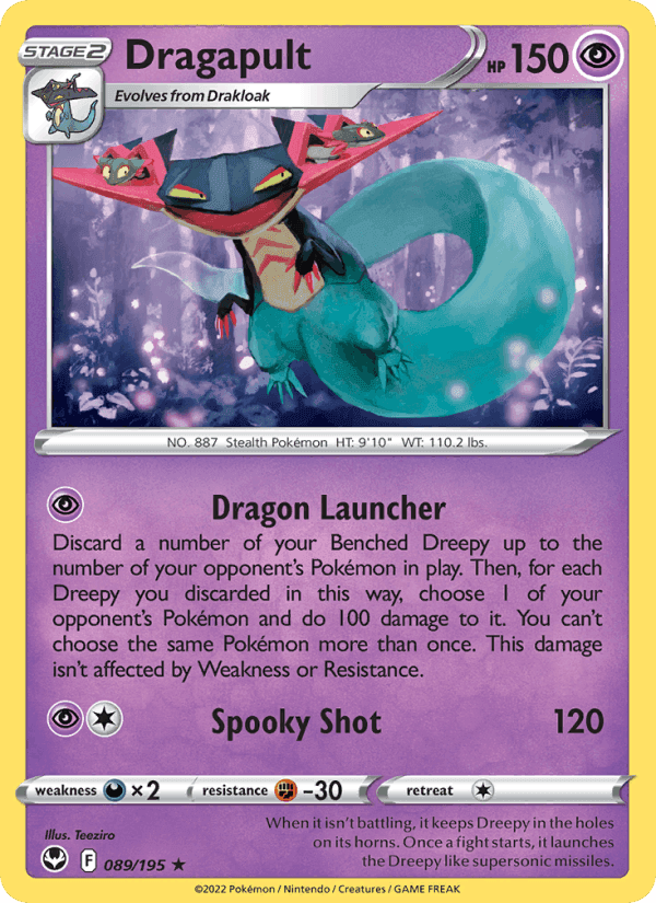 Dragapult, card 089 from Silver Tempest