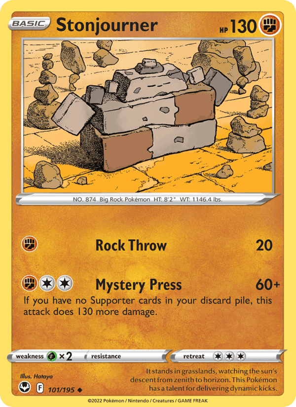 Stonjourner, card 101 from Silver Tempest