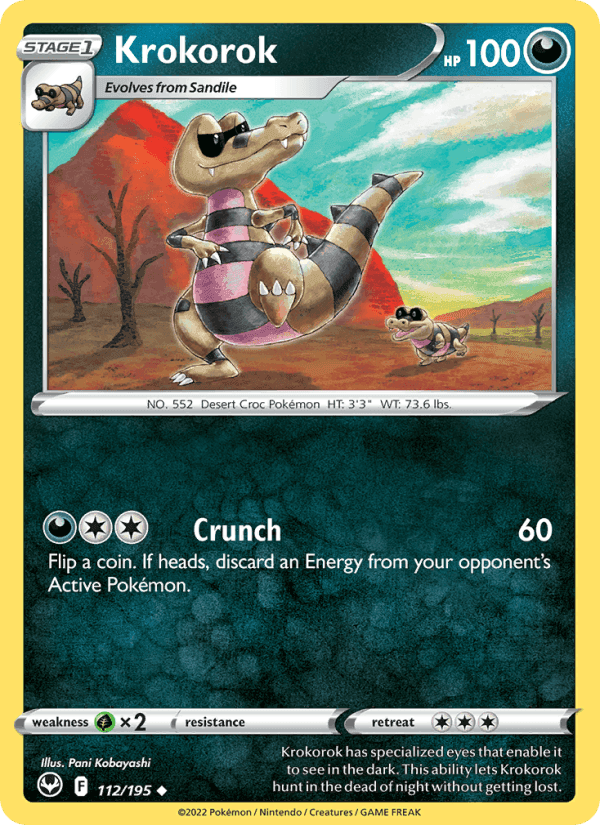 Krokorok, card 112 from Silver Tempest