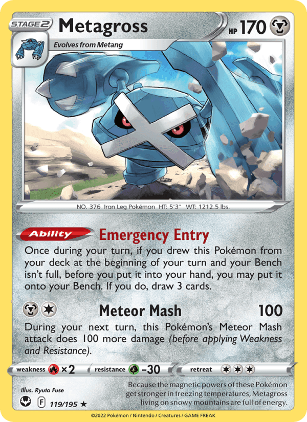 Metagross, card 119 from Silver Tempest