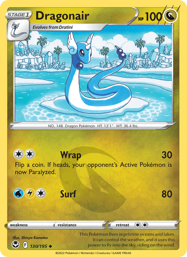 Dragonair, carta 130 de Silver Tempest