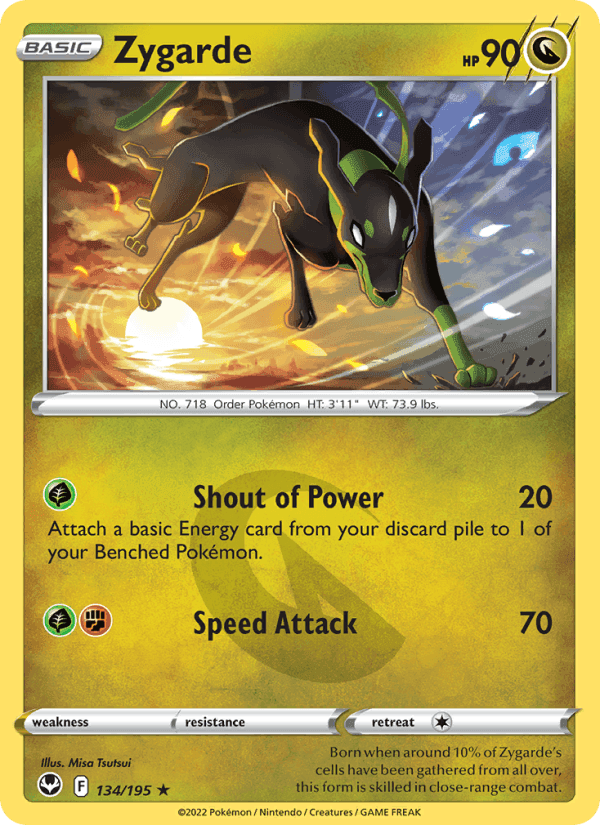 Zygarde, card 134 from Silver Tempest