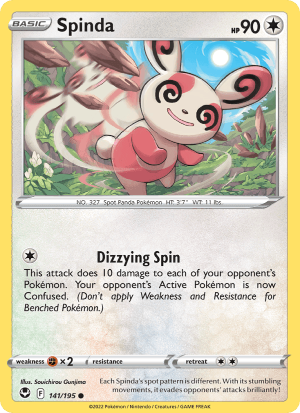 Spinda, card 141 from Silver Tempest