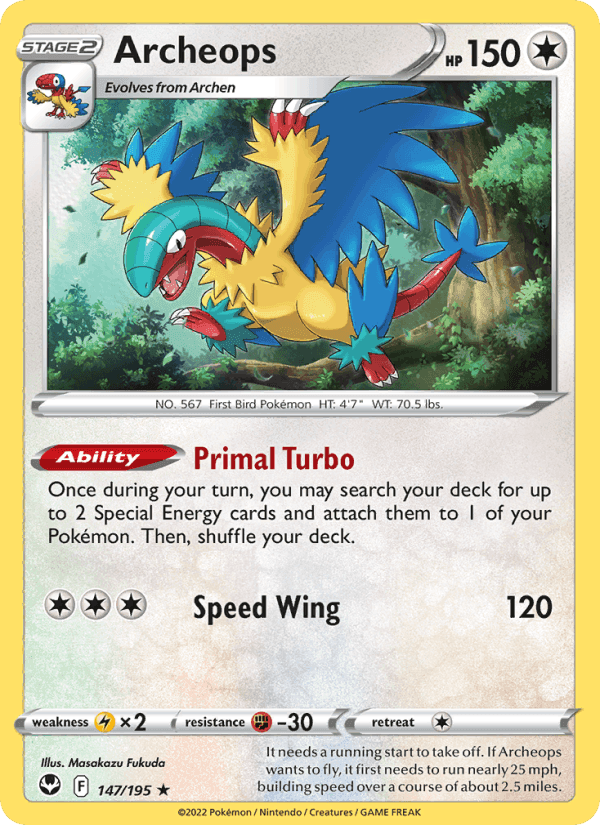Archeops, card 147 from Silver Tempest
