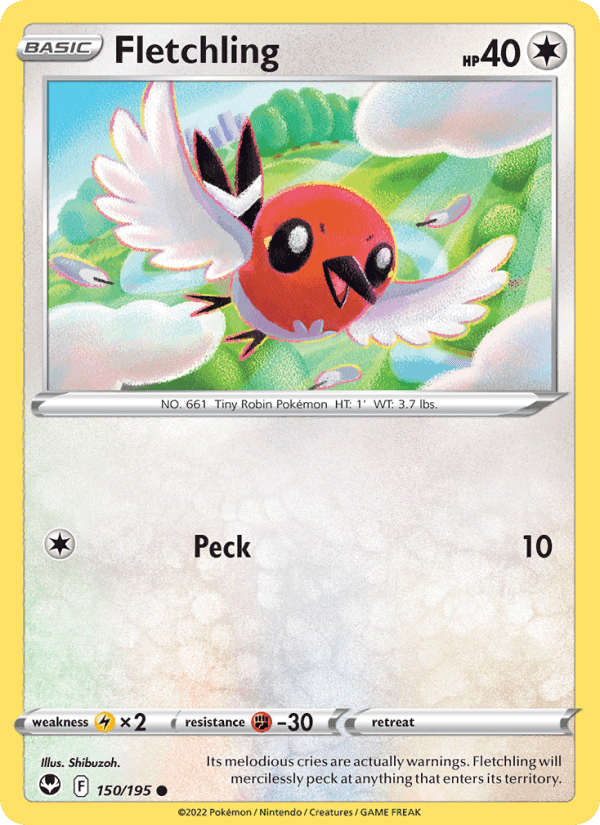 Fletchling, card 150 from Silver Tempest