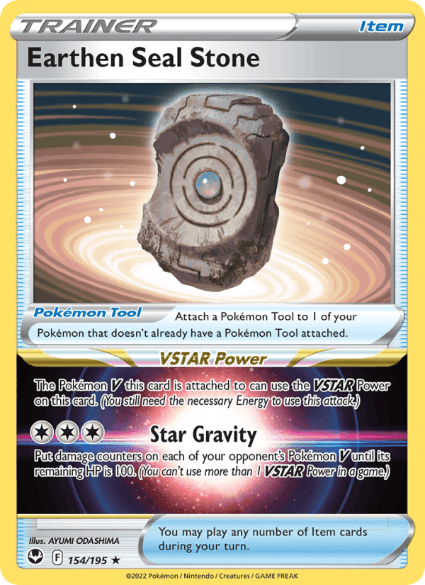 Earthen Seal Stone, card 154 from Silver Tempest