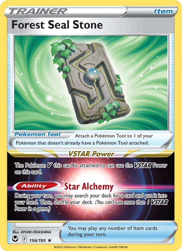 Forest Seal Stone, card 156 from Silver Tempest