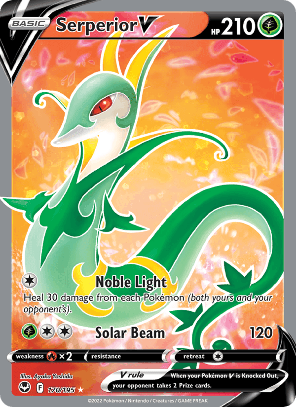 Serperior V, card 170 from Silver Tempest