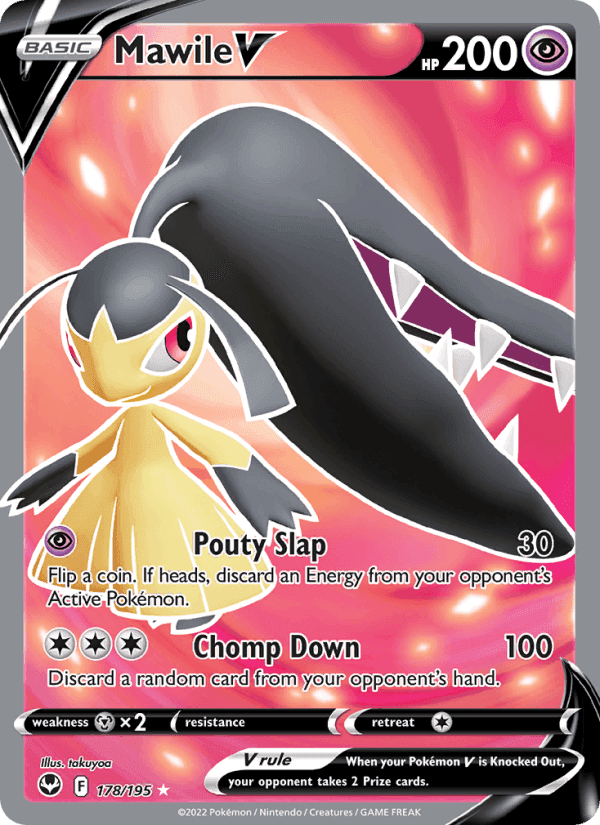Mawile V, card 178 from Silver Tempest