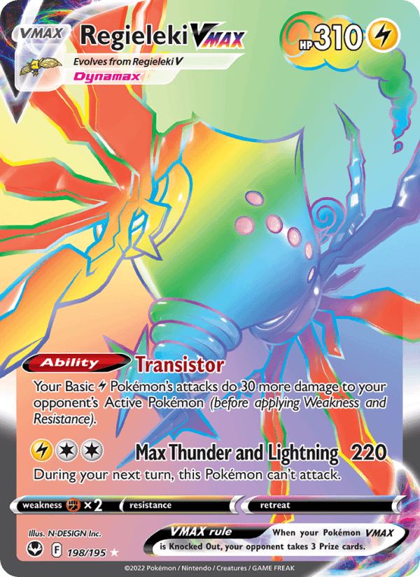 Silver Tempest の 198 番、Regieleki VMAX
