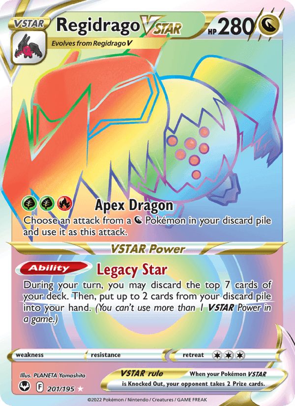 Silver Tempest の 201 番、Regidrago VSTAR