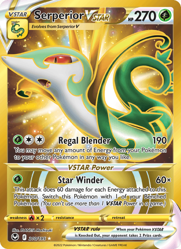 Silver Tempest の 210 番、Serperior VSTAR
