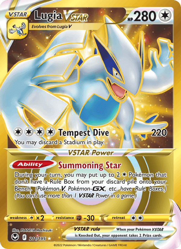 Silver Tempest の 211 番、Lugia VSTAR