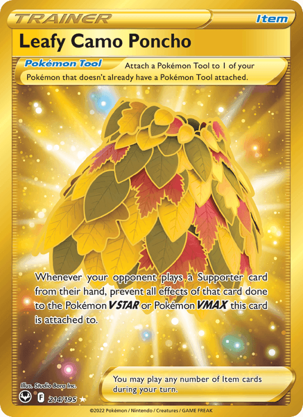 Leafy Camo Poncho, card 214 from Silver Tempest