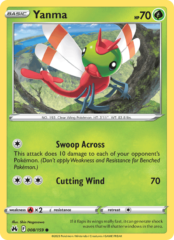 Yanma, card 008 from Crown Zenith