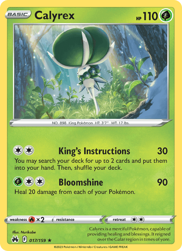 Calyrex, card 017 from Crown Zenith