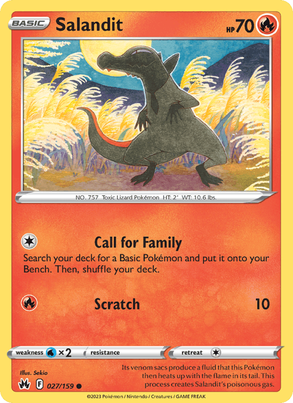 Salandit, card 027 from Crown Zenith