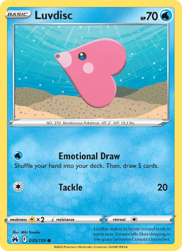 Luvdisc, card 035 from Crown Zenith
