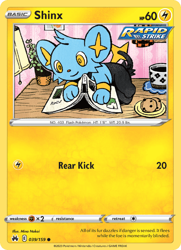 Shinx, card 039 from Crown Zenith