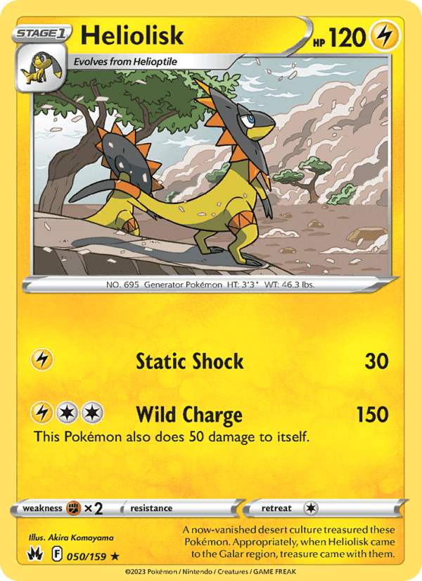 Heliolisk, card 050 from Crown Zenith