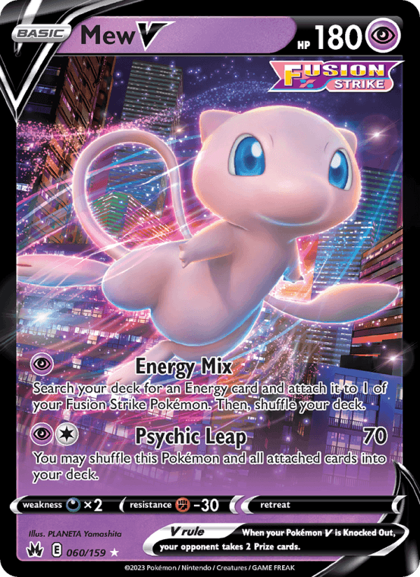 Mew V, card 060 from Crown Zenith