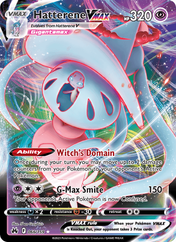 Hatterene VMAX, card 066 from Crown Zenith