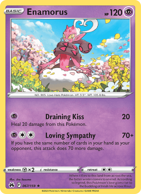 Enamorus, card 067 from Crown Zenith