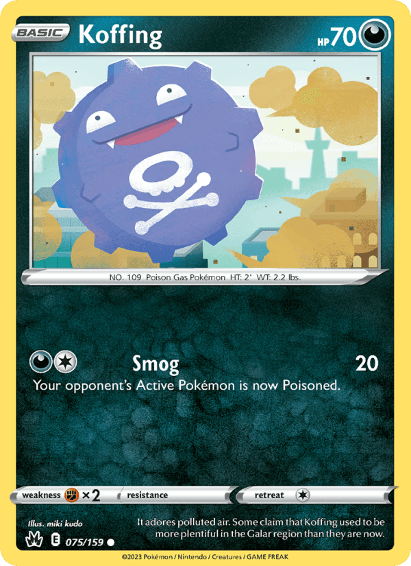 Koffing, card 075 from Crown Zenith