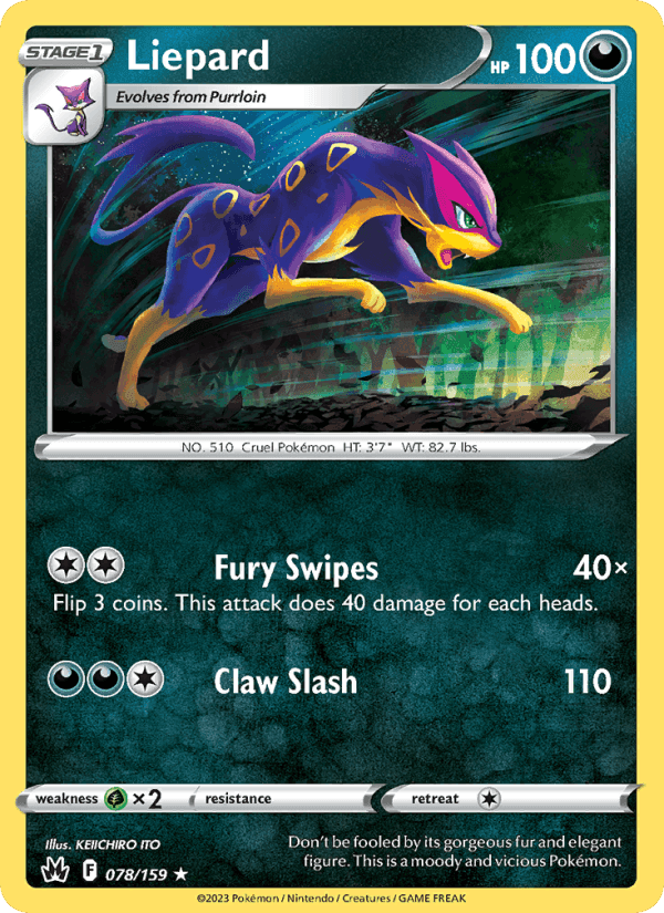 Liepard, card 078 from Crown Zenith