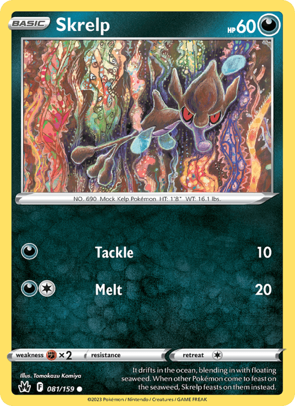 Skrelp, card 081 from Crown Zenith