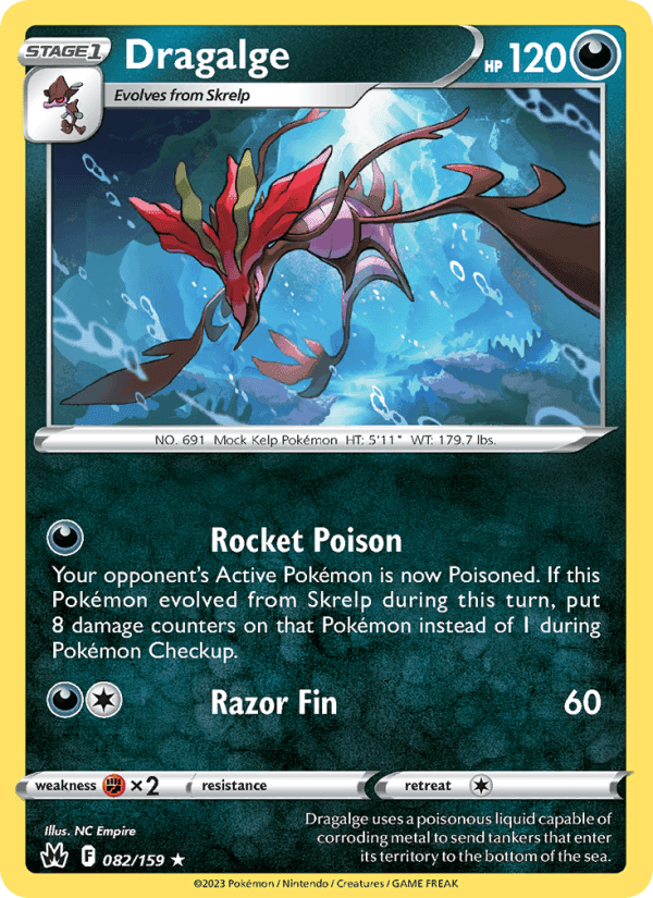 Dragalge, card 082 from Crown Zenith