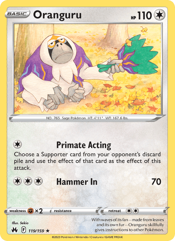 Oranguru, card 119 from Crown Zenith