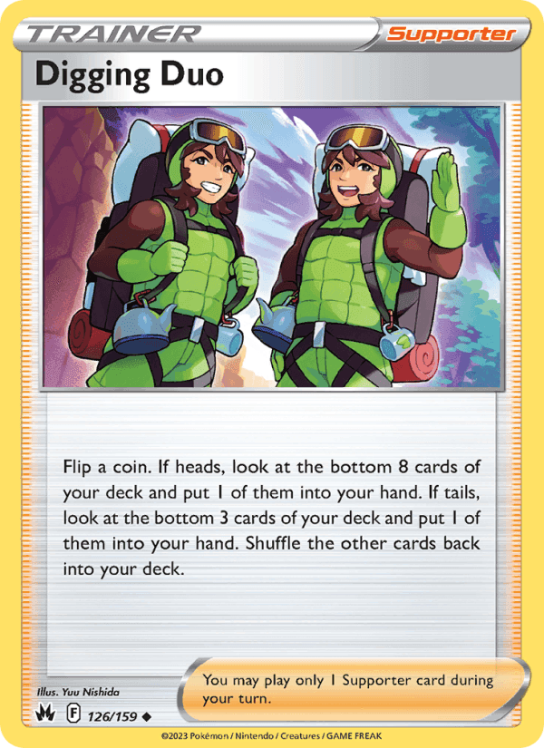 Digging Duo, card 126 from Crown Zenith