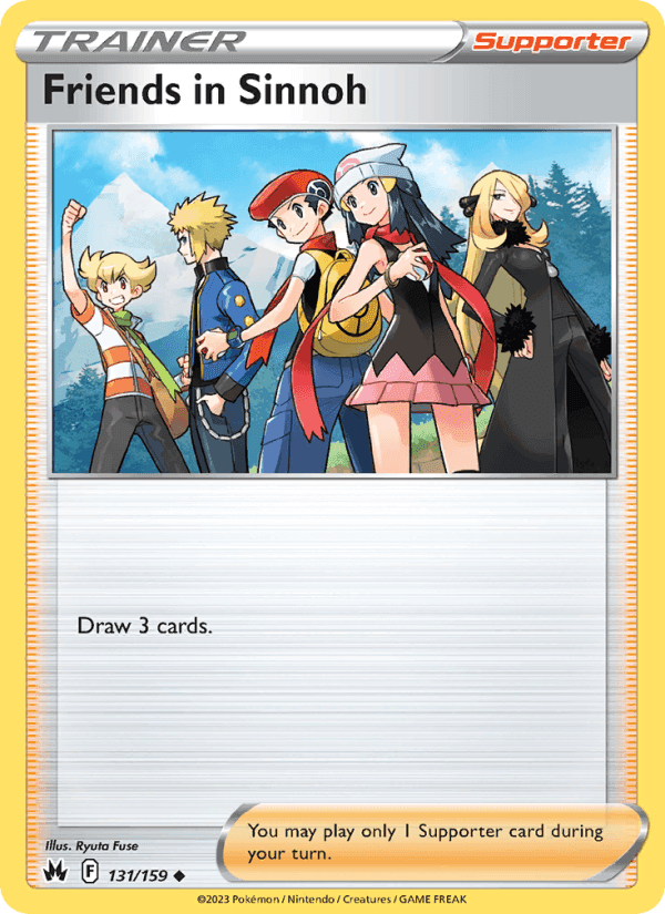 Friends in Sinnoh, card 131 from Crown Zenith